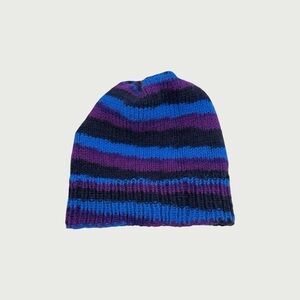 Handknit Striped Beanie